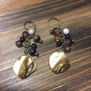 Beachy beaded earrings